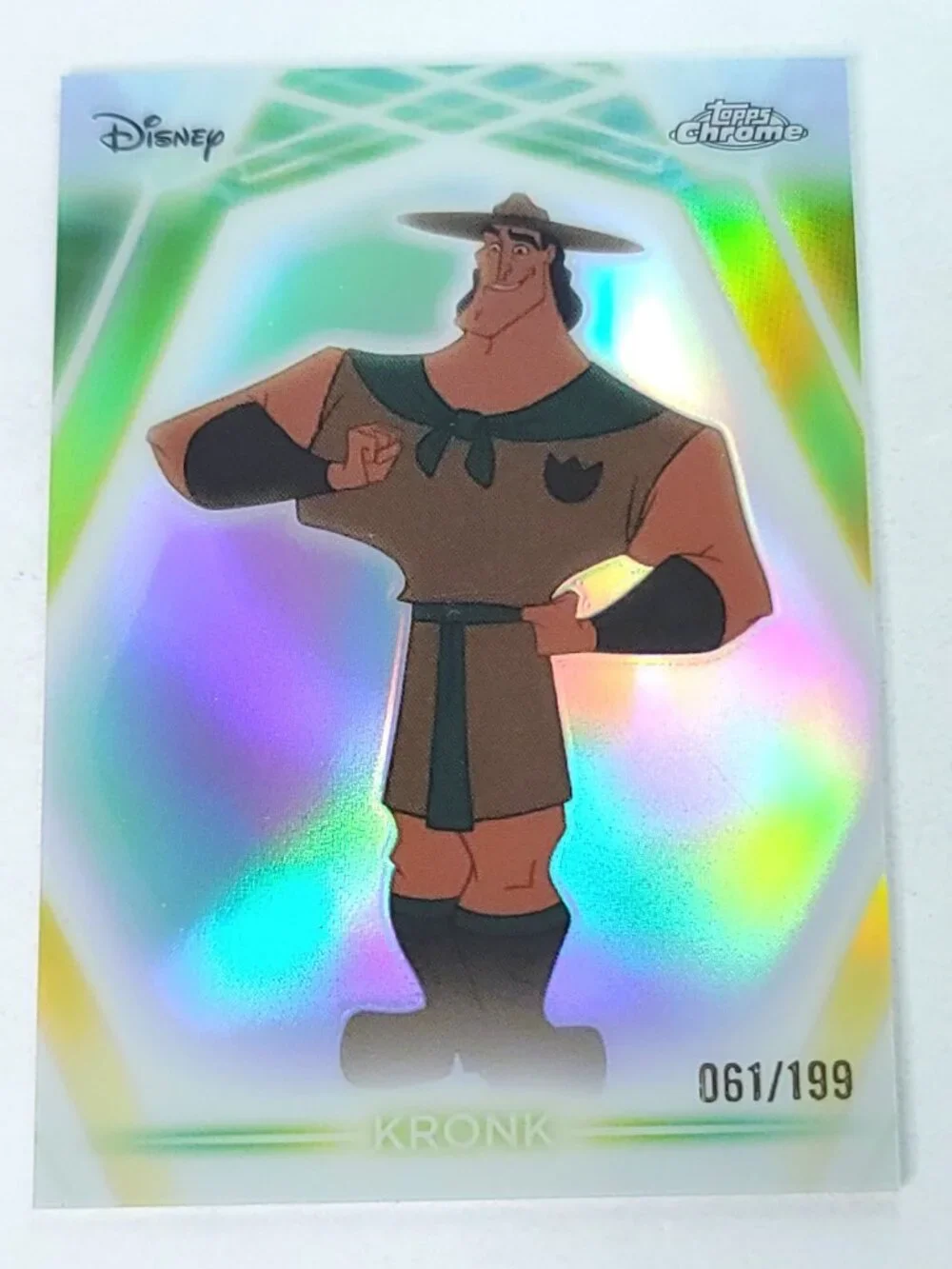 Kronk Topps 2026 Disney Neon Holo Chrome Refractor Limited 061/199 CNE
